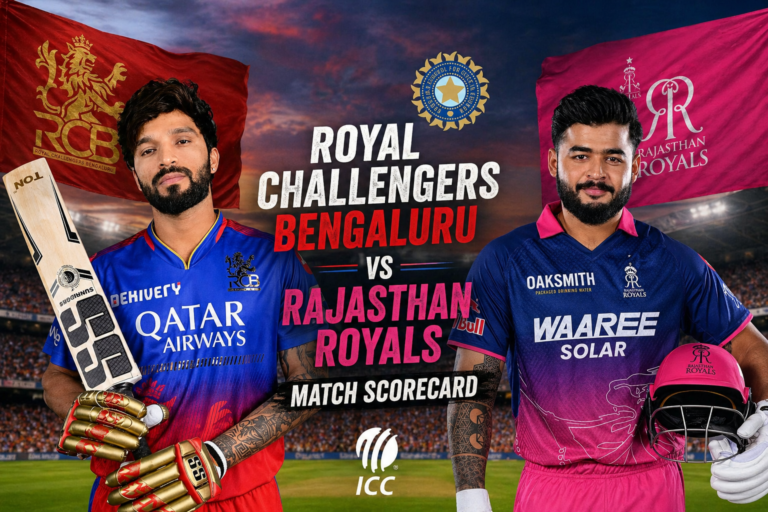 Royal Challengers Bengaluru vs Rajasthan Royals Match Scorecard
