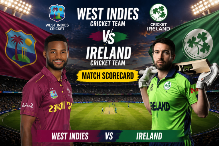 West Indies Cricket Team Vs Ireland Cricket Team Match Scorecard