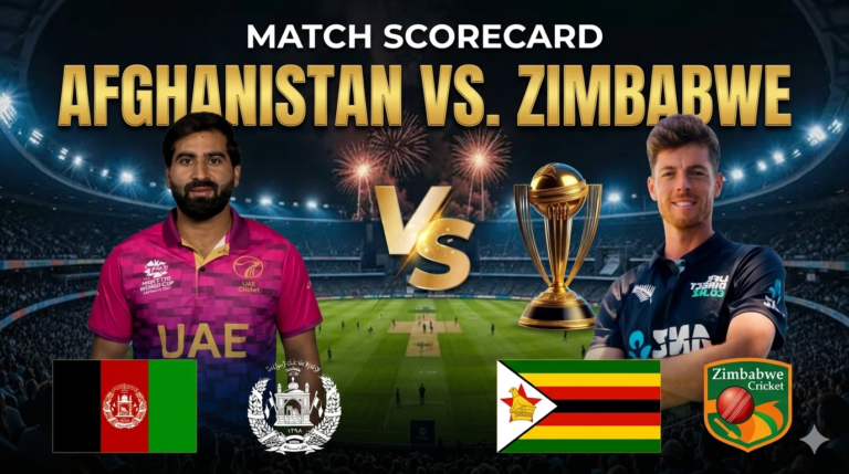 Afghanistan National Cricket Team Vs Zimbabwe National Cricket Team Match Scorecard