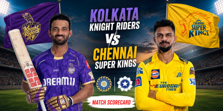 Kolkata Knight Riders vs Chennai Super Kings Match Scorecard