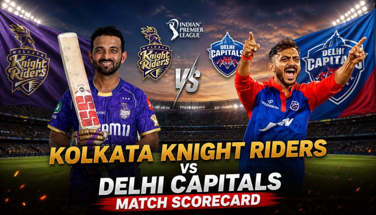 Kolkata Knight Riders Vs Delhi Capitals Match Scorecard
