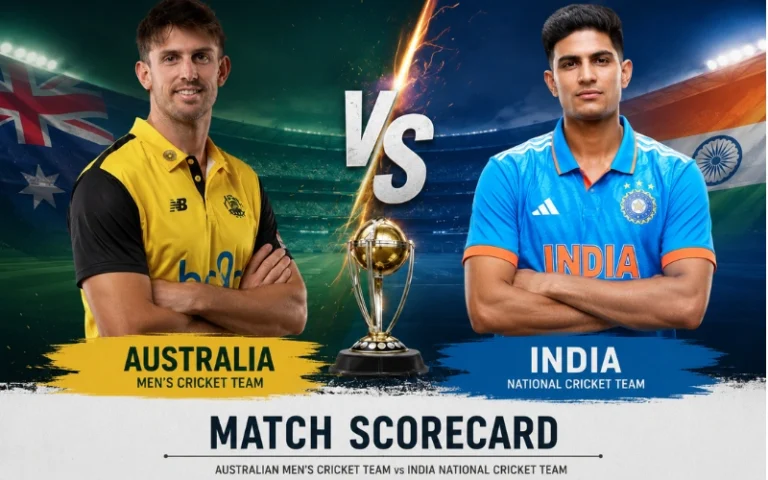 Australian Men’s Cricket Team vs India National Cricket Team Match Scorecard