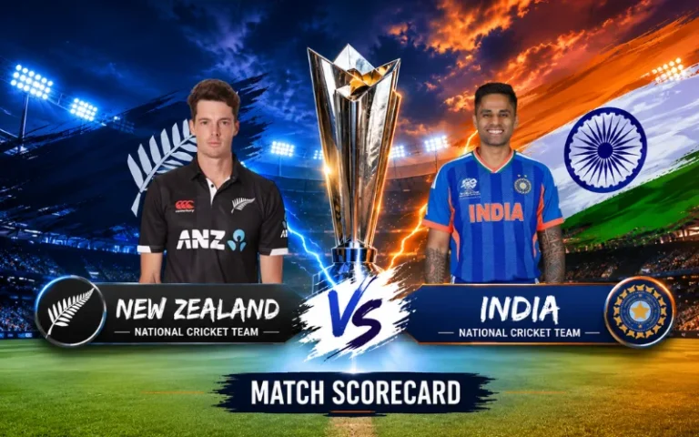 New Zealand National Cricket Team vs India National Cricket Team Match Scorecard