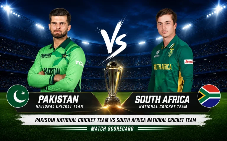South Africa National Cricket Team vs Pakistan National Cricket Team Match Scorecard