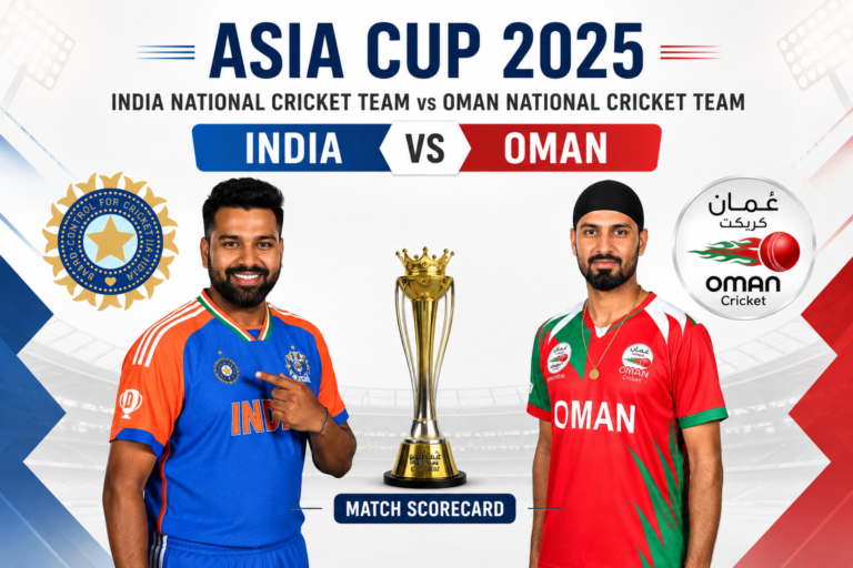 India National Cricket Team vs Oman National Cricket Team Match Scorecard India National Cricket Team vs Oman National Cricket Team Match Scorecard
