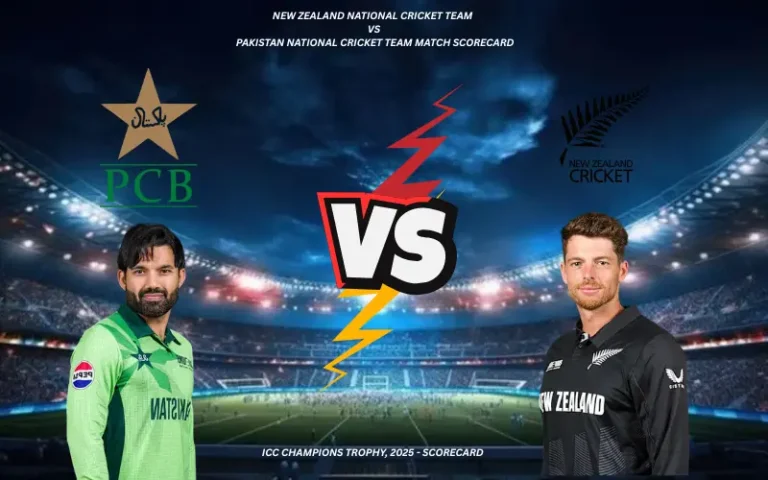 New Zealand National Cricket Team vs Pakistan National Cricket Team Match Scorecard New Zealand National Cricket Team vs Pakistan National Cricket Team Match Scorecard