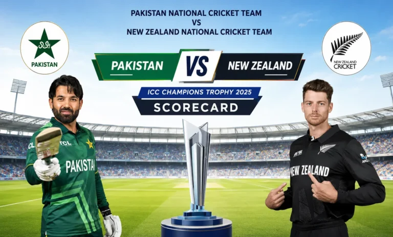 Pakistan National Cricket Team vs New Zealand National Cricket Team Match Scorecard: Stunning ICC Champions Trophy 2025 Clash Pakistan National Cricket Team vs New Zealand National Cricket Team Match Scorecard: Stunning ICC Champions Trophy 2025 Clash