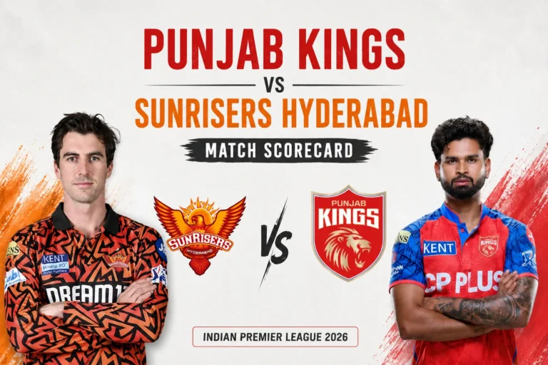 Punjab Kings vs Sunrisers Hyderabad Match Scorecard
