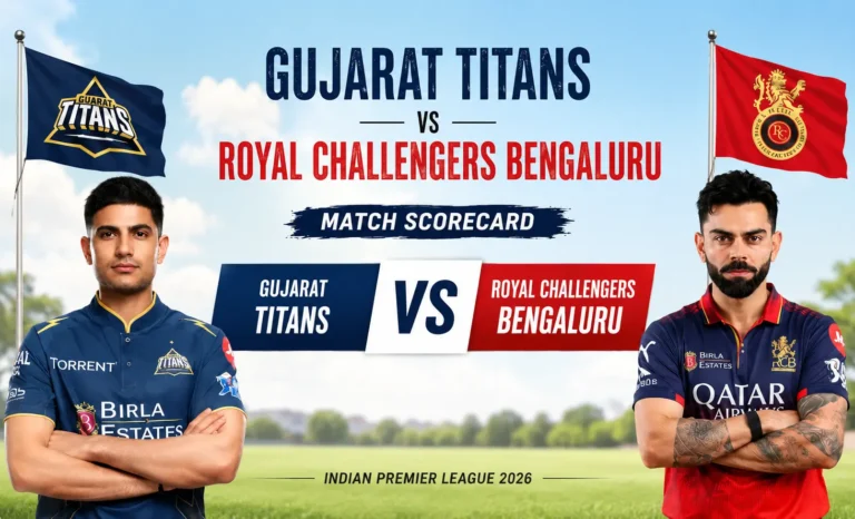Royal Challengers Bengaluru vs Gujarat Titans Match Scorecard