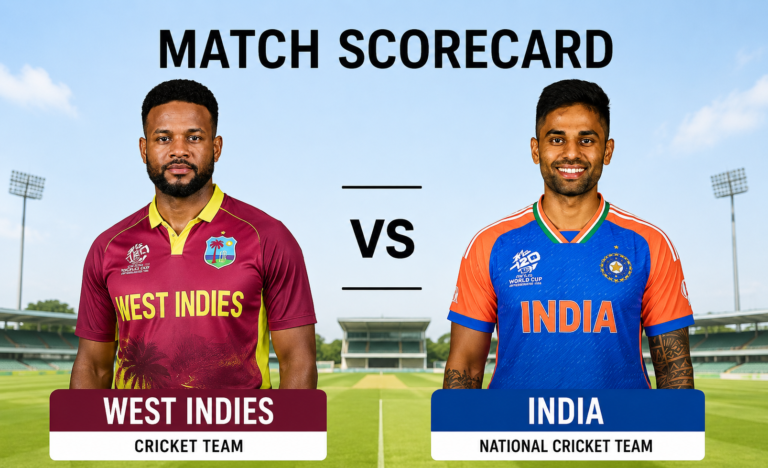 West Indies Cricket Team vs India National Cricket Team Match Scorecard