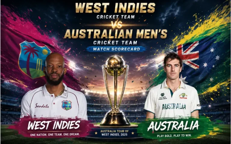 West Indies Cricket Team vs Australian Men’s Cricket Team Match Scorecard